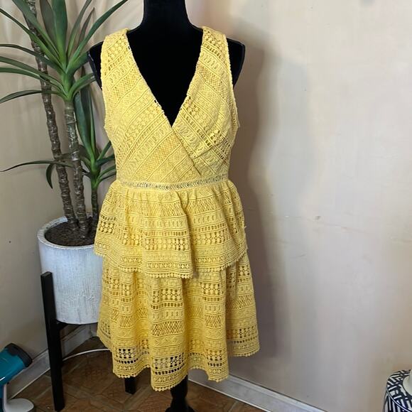 Boho Sunshine Mi Ami Crochet Dress in Vibrant Style - Picture 1 of 6